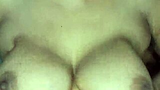 Big boobs blonde milf shows off her huge natural tits and hairy pussy.