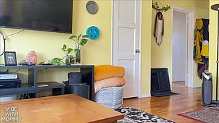 caught stepmom watching porn and hating the fucking with big tits milf