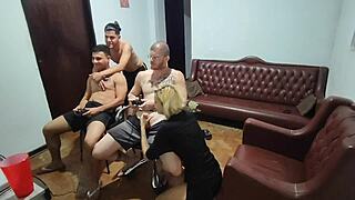 uh, friends went to play video game but ended up in bareback anal sex and wild putaria