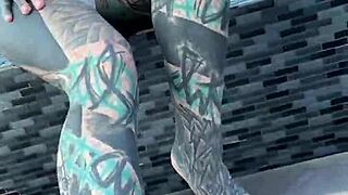 Someone Bring Me Back to This Pool Over Pattaya Roofs in Bikini with Feet Tattoo