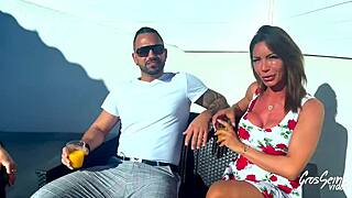 Vittoria And Pam Two Goddesses Sharing One Hard Cock!