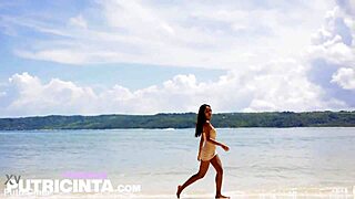 Are you getting horny watching Putri Cinta dance on the poolside?