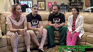 Hey, Check Out This Canadian Backstage Behind-The-Scenes With Daddy Doctor In Latex Gloves For Dental Checkup Fun