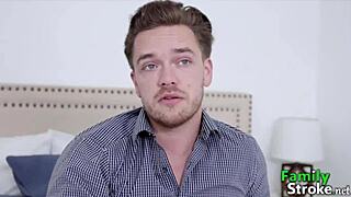 Why Suck Stepbrother's Huge Cock In Bathroom Like Naughty College Girl?