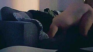 Horny wife moans as she gets fucked hard in the living room