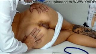 My gynecologist fingered my ass and then fucked me hard