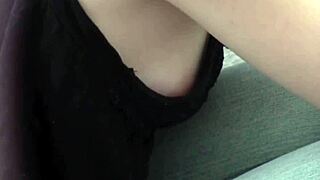 I see this Asian teen 18+ getting filmed outdoors