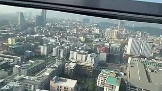 Someone Bring Me Back to This Pool Over Pattaya Roofs in Bikini with Feet Tattoo