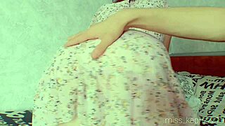 stepbrother spanked teen hard for short dress in homemade fetish play