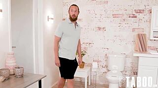 It's fine, she's just my stepsister, he says as Laney Grey gets caught in hardcore action with big tits bouncing.