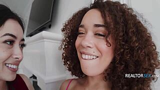 American couple FFM threesome with big tits slut