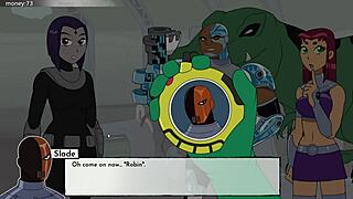 hey everyone, check out bumblebee having some fun in the bathroom in 18titans part 24 cartoon game episode