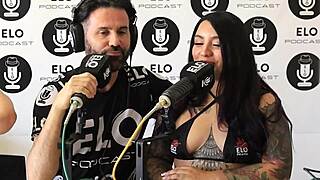 Curvy fat Latina with huge tits and tattoo contrasts in casting interview for cuarto picante.