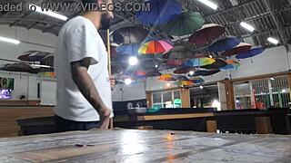 Amateur Couple Enjoys Beach Blowjob And Doggystyle Fucking With Creampie In Hairy Pussy During Outdoor Public Quickie