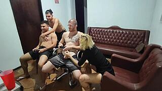 uh, friends went to play video game but ended up in bareback anal sex and wild putaria