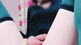 linda young ladyboy rubyqueen hot anal penetration and masturbation in solo session