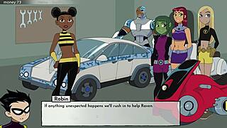 hey everyone, check out bumblebee having some fun in the bathroom in 18titans part 24 cartoon game episode