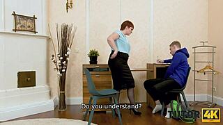 tutor4k tells story where pretty mature teacher forgets lesson and has sex with student in high definition