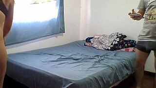 hey i invited the service employee at dawn to masturbate me with her feet and she made me cum hard on her tits in this latina brunette massage