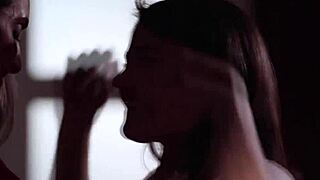 Watch How Stepmom Teaches Stepdaughter Billiard With Face Sitting, Kissing, And Lesbian Masturbation!