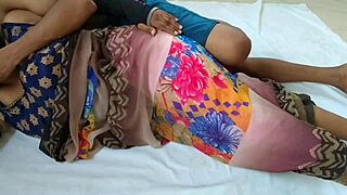 Indian office aunty bent over for deep interracial anal pounding with big cock and cumshot