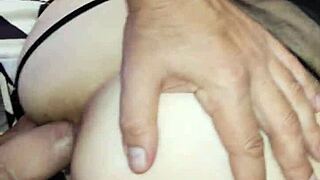 Mature wife takes it deep in her tight holes during intense homemade POV session with husband