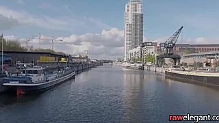 欧州美女サンドイッチ黒人3Pアナル中出し！