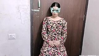 In a passionate scene, a beautiful young 18+ Indian bhabhi experiences her shaved pussy being licked and banged intensely.