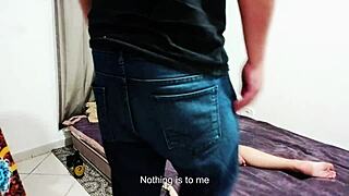 He Found His Stepsister Alone at Home - Watch the Blackmail Creampie Action!