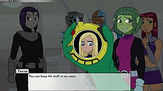 hey everyone, check out bumblebee having some fun in the bathroom in 18titans part 24 cartoon game episode