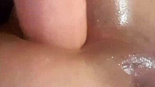 This casual narrative follows a tight shemale in POV solo play. She stretches with an 11-inch dildo during intense anal toy action.