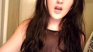 Goth girl drinks pee in solo fetish scene