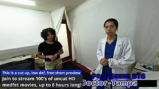 dr tampa, what's up with nicole luva's first gyno exam—gloves on, spreading wide?