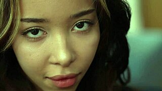 Black Asian 18 teen with narrow waist experiences first anal penetration