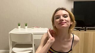 Horny Blonde Masturbates Naked