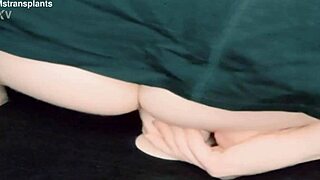 Trans Woman Riding Dildo