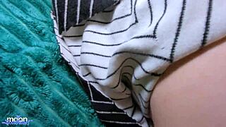 Husband-cuckold, can you hear my lover's big cock pounding me doggystyle in stockings while I moan on the phone with dirty talk?