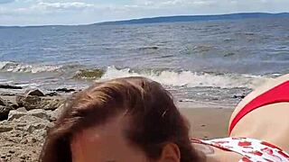 beautiful blowjob on the river-cristallgloss vertical 4k 😍