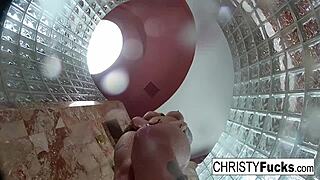 Hot Shower Behind-The-Scenes Fun With Christy And Dahlia