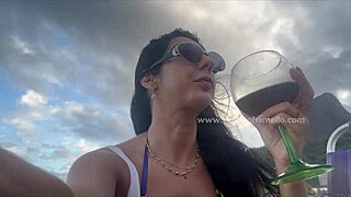 Watch me squirt in public street, Renatinha Mello!