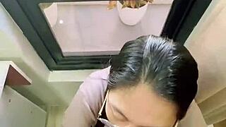 selingkuh dengan kakak ipar sampai ngisap kontol, loving that big ass blowjob and deepthroat action 😈🍆