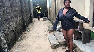 Outdoor Sex Gone Wrong For Curvy Oiled Babe With Fat Tits!