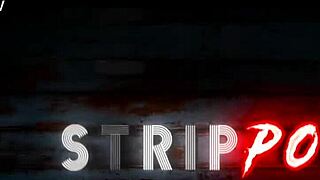 freaky girl teases with twerking stripping and humping in see through panties until nut