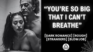 I let a masked stranger fuck me rough at halloween party. Desperate for big cock in cosplay creampie action.