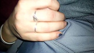 18 Year Old Teen Sucks Cock and Gets Cumshot