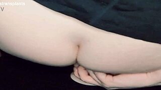 Trans Woman Riding Dildo