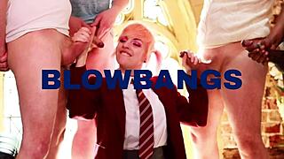 hey, i need to collect your sperm sample now, the curvy british nurse says while flashing her big natural tits in uniform during the hospital visit for his first-time deepthroat and cum swap party