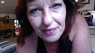 in this roleplay video, dawnskye1962 catches her neighbor jerking off on her dirty panties in the laundry room