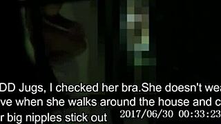 Step mom enjoyed her private solo time with a dildo until caught on hidden camera.
