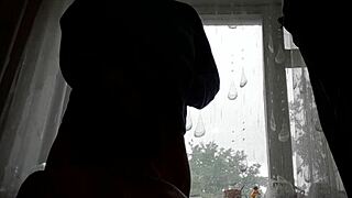 Äkta gruppsex med två elever och lärare med passionerad slick och intima stunder